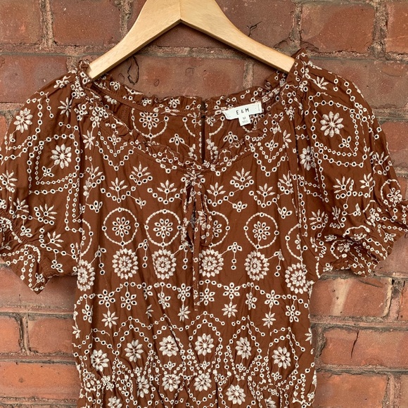 E & M Tops - E & M Peplum Top